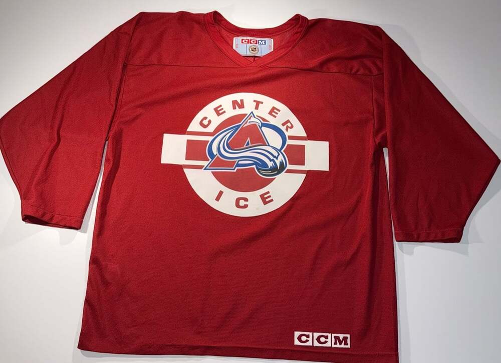 Vintage 90s NHL Colorado Avalanche CCM Center Ice Practice Jersey